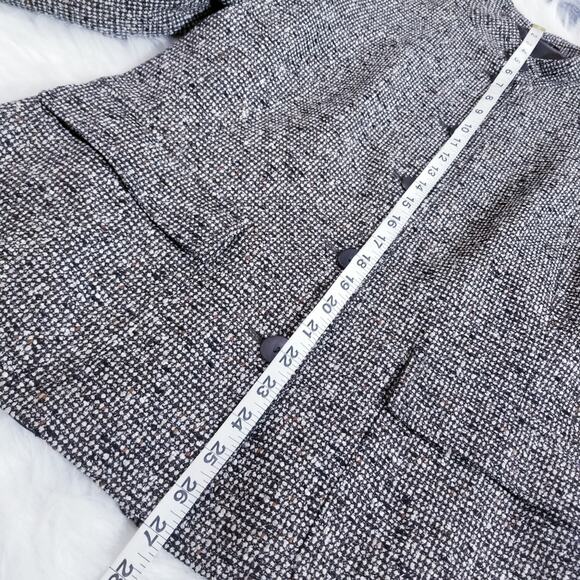 Zanella High Neck Blazer Made in Italy Flap Front Pockets Button Front Lined - Picture 7 of 10